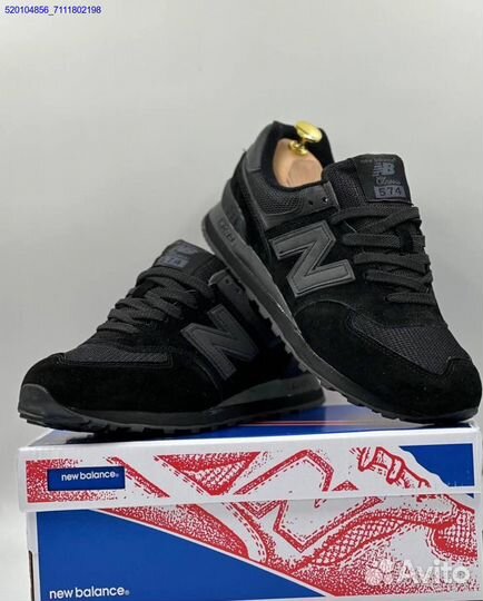 Кроссовки New Balance 574 Black (Арт.31600)