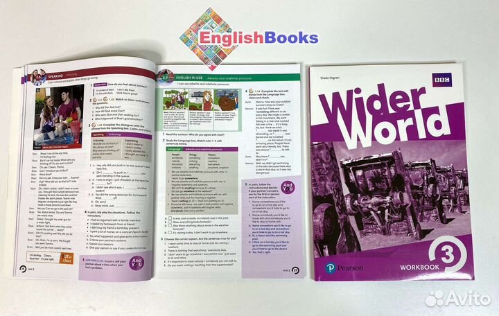 Wider world 3 комплект (SB,WB,CD) новые в плёнке