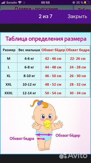 Подгузники для плавания