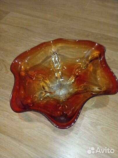 Ваза цветное стекло из СССР