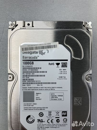 Seagate Barracuda 1Tb ST1000DM003