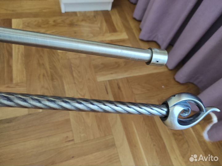 Карниз для штор металлический двойной