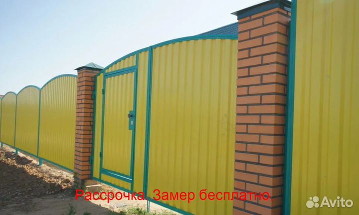 Откатные ворота на участок