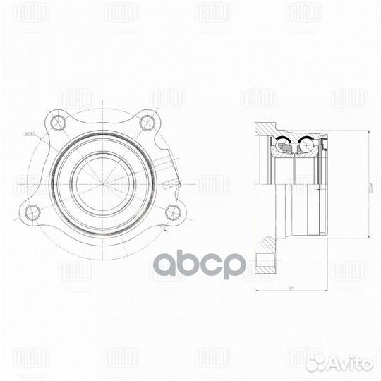 Ступица для а/м Toyota Land Cruiser 200 07- зад