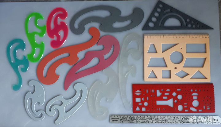 Линейки лекала СССР портновские, офицерские и др