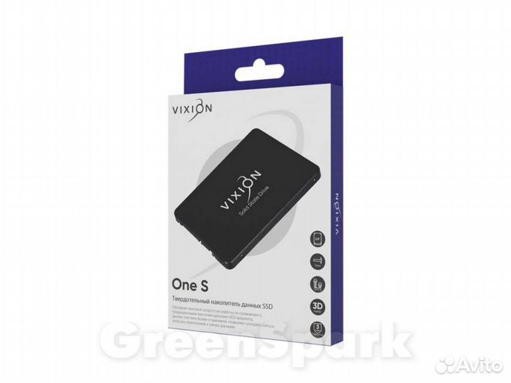 Внутренний SSD накопитель Vixion SATA III 1Tb 2.5