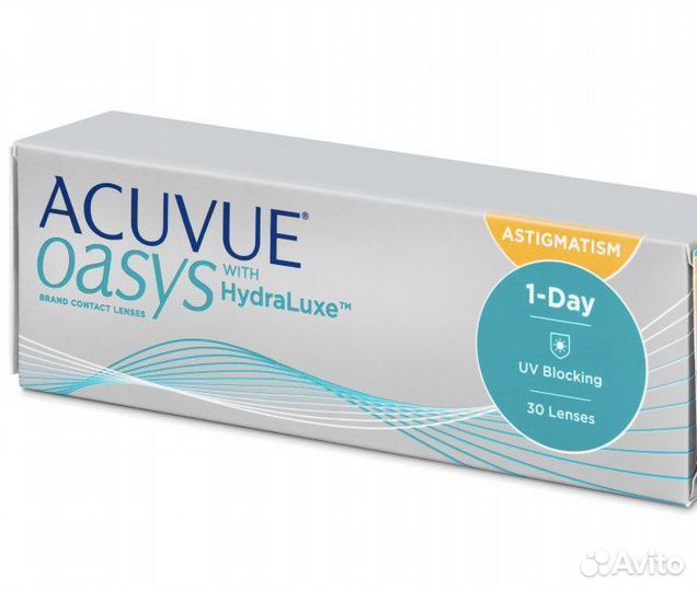 Линзы acuvue oasys astigmatism (2*30 шт) 60 шт
