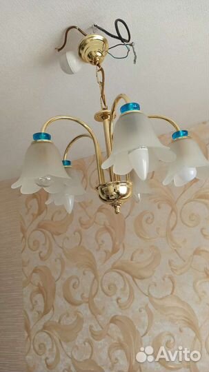 Люстра, светильник подвесной, бра винтаж