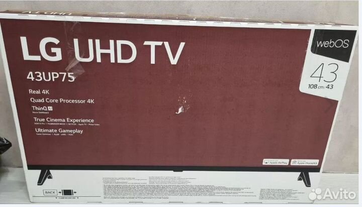 Телевизор lg SMART tv 43