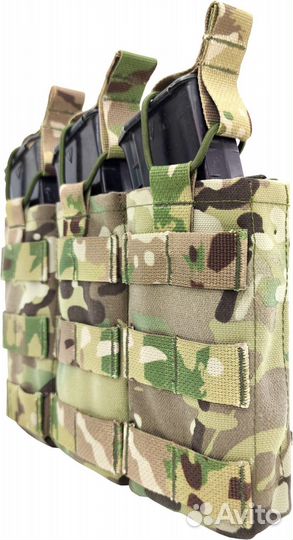 Подсумок для 3 магазинов ак открытого типа