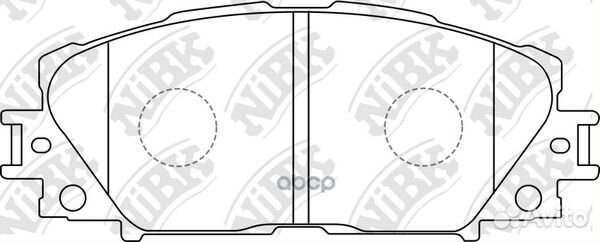 Колодки тормозные дисковые перед PN1508 NiBK