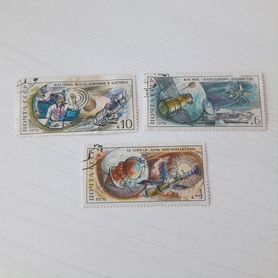 Марки СССР 1976г Космос, 12 апреля