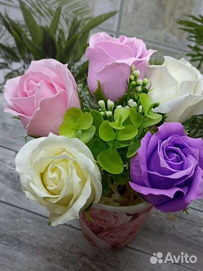 Розы из мыльной пены