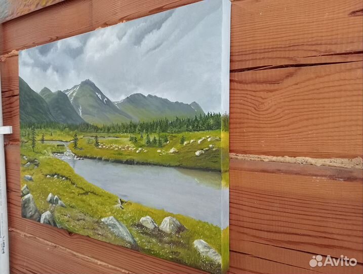 Картина маслом на холсте пейзаж