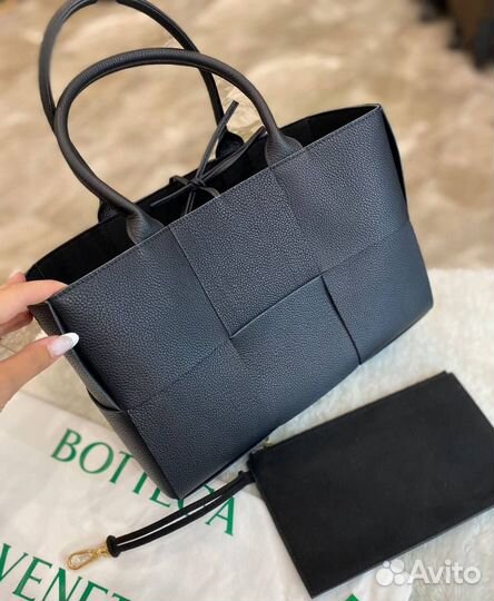 Сумка женская Bottega Arco Tote bag черная А4