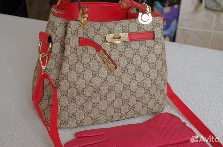 Новая женская Премиум сумка Gucci 20х20 см