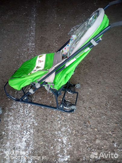 Коляска санки