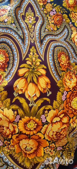 Павловопосадский платок шерсть