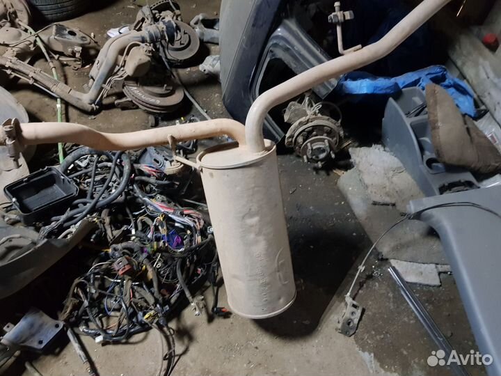 Задняя бочка глушителя Fiat albea