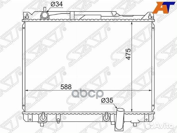 Радиатор Suzuki Escudo 97-05 / Grand Vitara 97