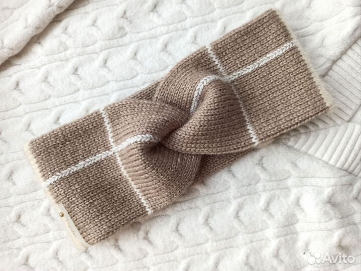 Повязка на голову вязаная