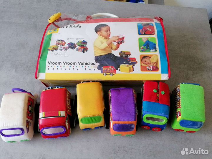 Машинки для самых маленьких - мягкие