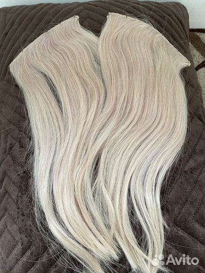 Волосы натуральные на заколках