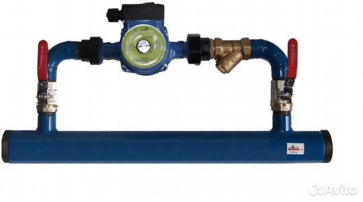 Байпас Ду 32/50 в сборе без насоса горизонт. с пер