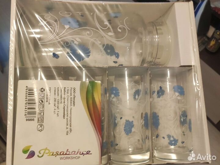 Бокалы для виски, набор с кувшином