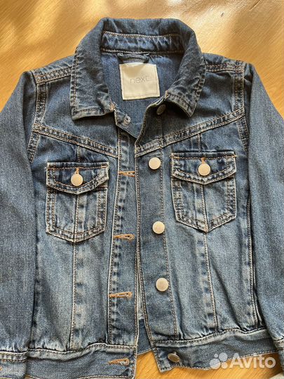 Джинсовая куртка 110 116 для девочек