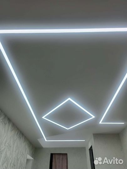 Натяжные потолки.Бесплатный замер. Установка