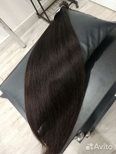 Натуральные волосы на капсулах 66см Люкс
