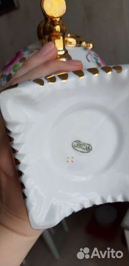 Самовар гжель фарфоровый