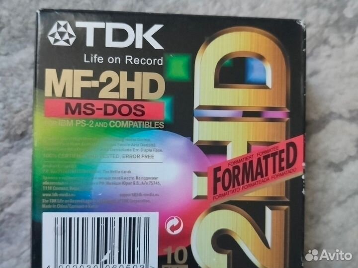 Упаковка MF-2HD 10 дискет (В наличии 3шт.)