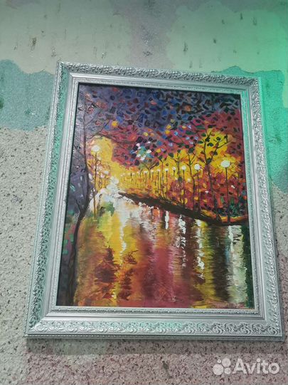 Картина маслом на холсте. 40х50 авт. Янарат