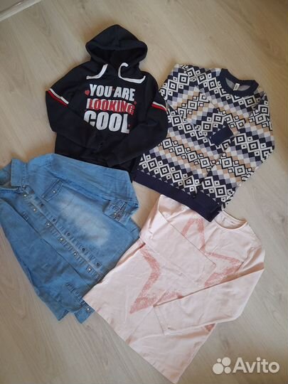 Вещи пакетом на девочку 140