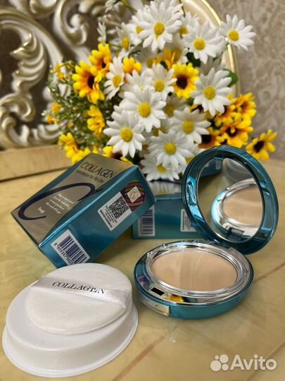 Пудра с запаской collagen hydro moisture TWO WAY c
