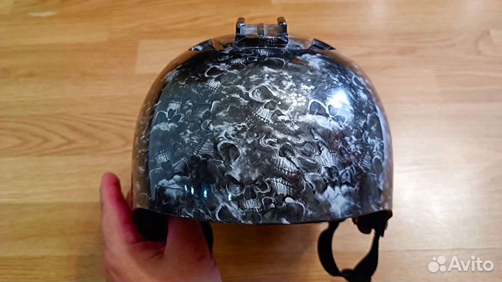 Велосипедный шлем Scott аквапринт