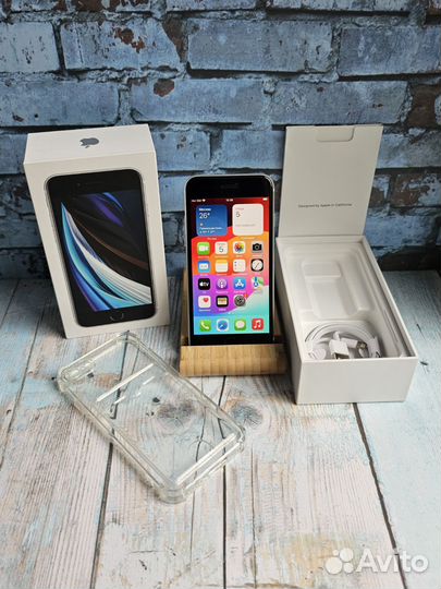 iPhone se 2020 128gb, идеальный, АКБ 100, сим+есим
