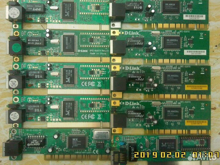 PCI сетевая карта 100 Мбит и модемы 56 кбит