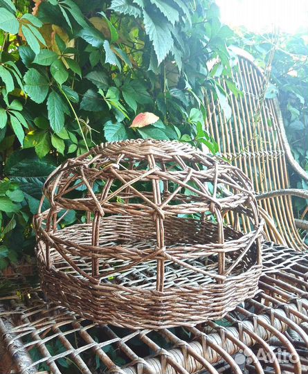 Абажур плетеный