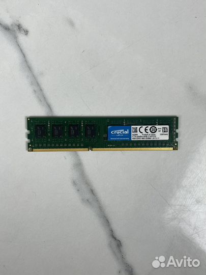 Оперативная память Crucial DDR3 4GB 1600MHz dimm