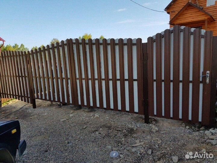 Евроштакетник забор от производителя