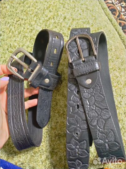 Мужской кожаный ремень