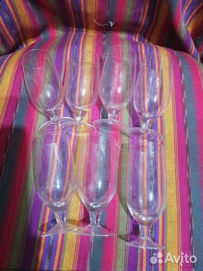 Хрустальные фужеры, стопки, стаканы