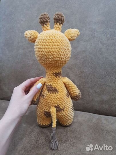 Вязаные игрушки ручной работы из плюшевой пряжи