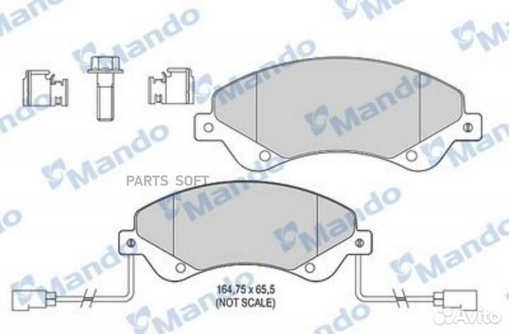 Mando MBF015033 Тормозные колодки