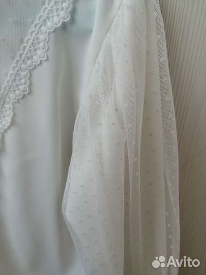 Блузка белая школьная бу