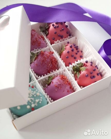 Клубника и банан в шоколаде, конфеты