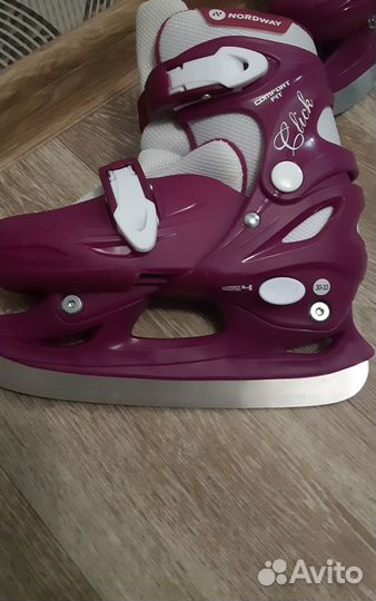 Коньки детские раздвижные 30-33р